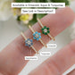 Aquamarine Flower Ring