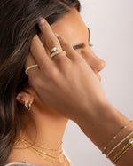 Dainty gold opal ring from Samijewels-527 featuring a smooth, polished opal gemstone on a slender gold band.