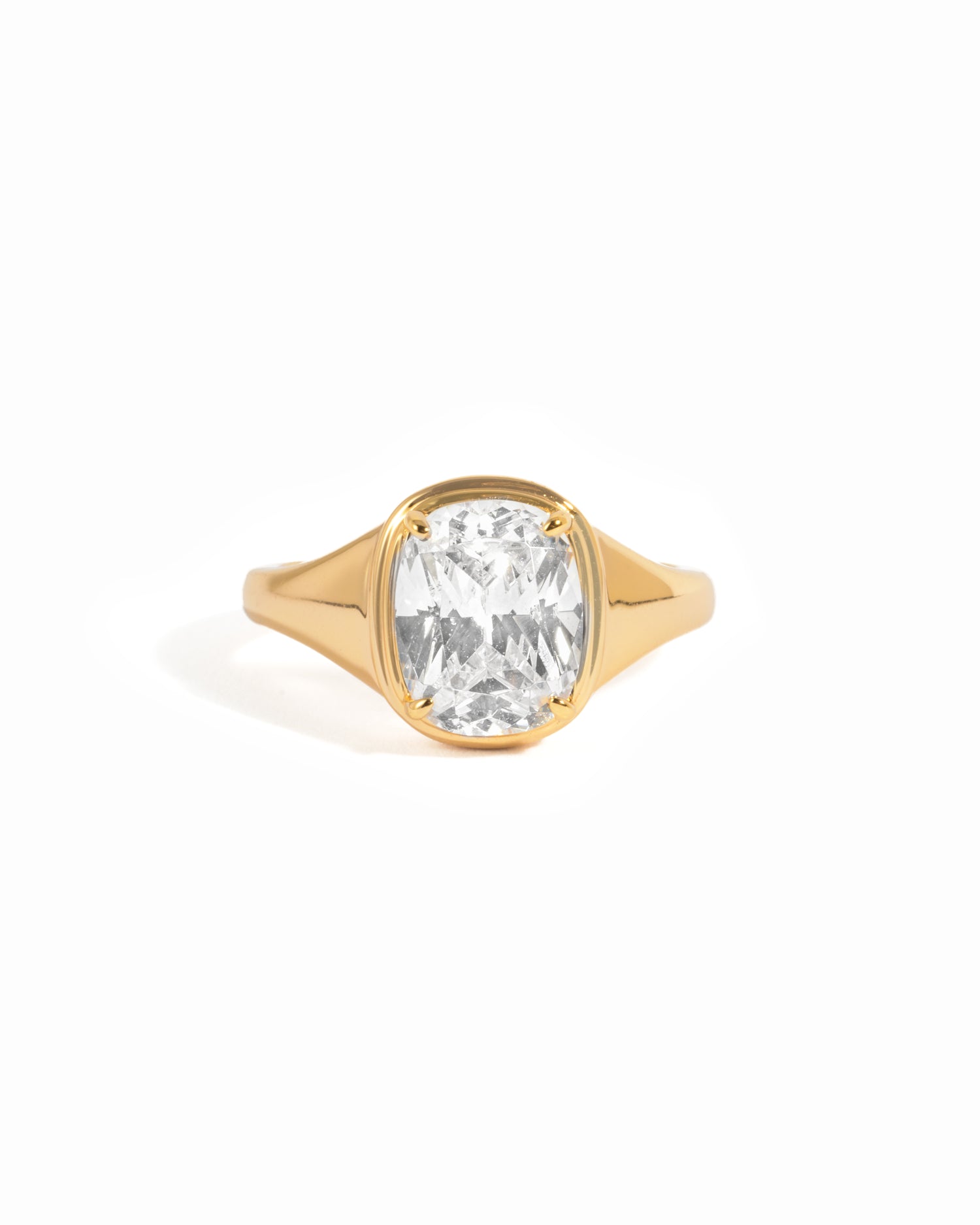 Elongated Cushion Ring