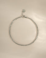 Sterling silver diamond-cut rope chain bracelet by Sami Jewels showcasing intricate textured links.