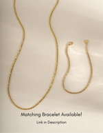 Gold diamond cut rope chain necklace from Sami Jewels featuring intricate twisted design and polished finish.