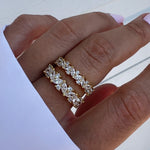 Multi Stone CZ Ring Wedding Band
