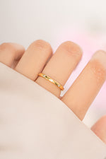 Gold Diamond Multi-Stone Ring from Sami Jewels featuring sparkling multi-colored diamonds on a sleek band.