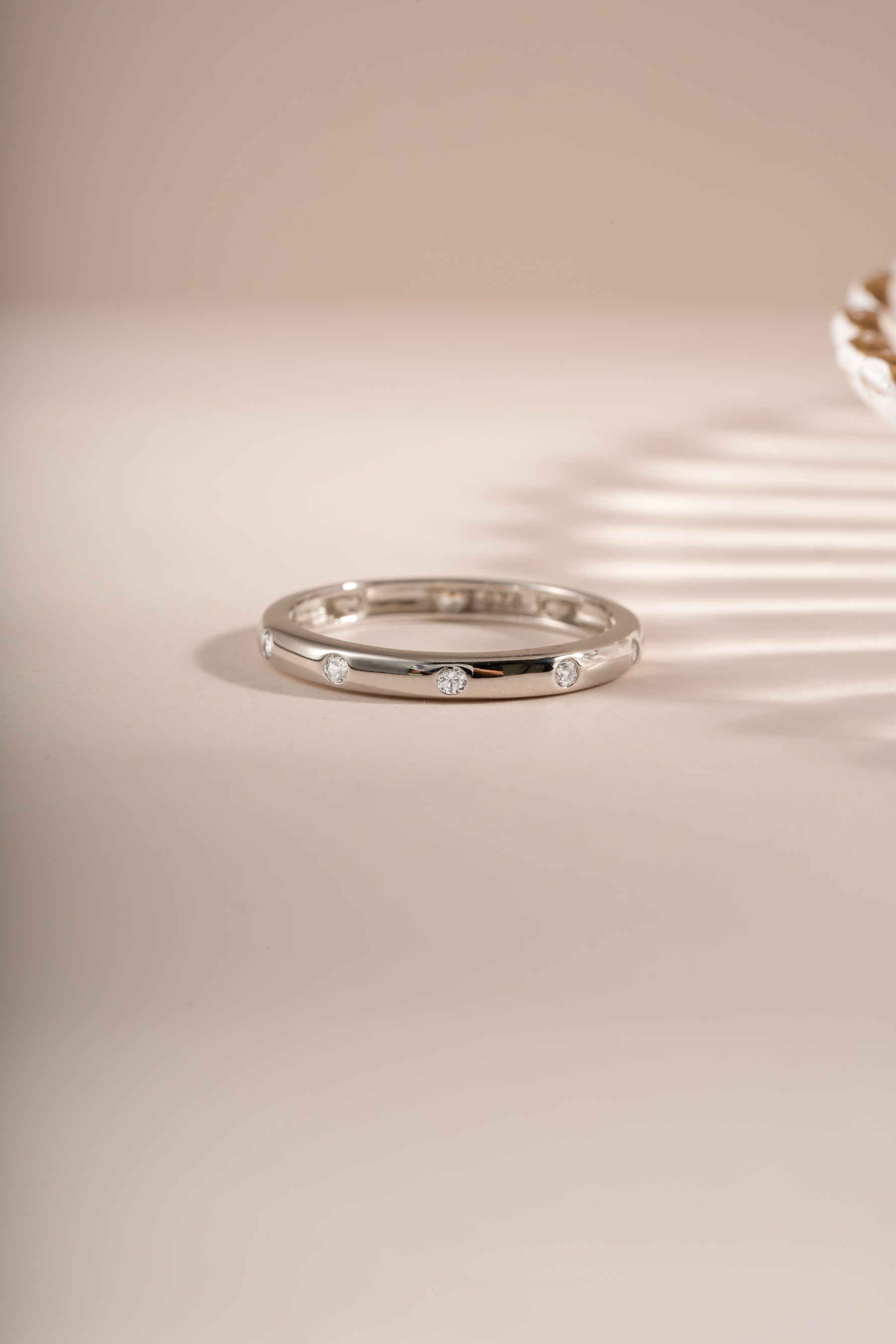 Sterling silver diamond multi-stone ring by Sami Jewels featuring sparkling mixed-cut gemstones in an elegant design.