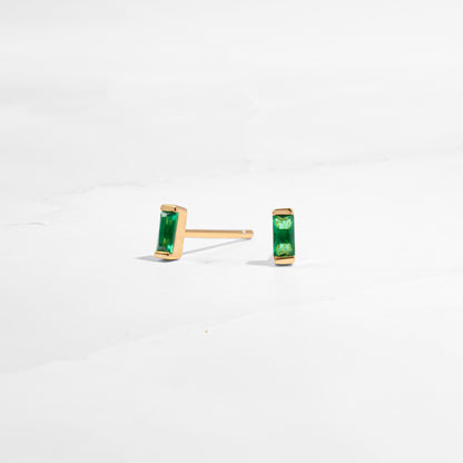 emerald birthstone earrings