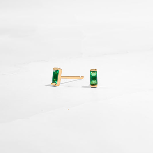 emerald birthstone earrings