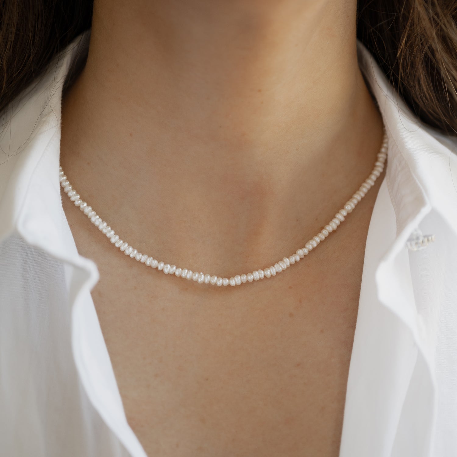 Freshwater Beaded Pearl Necklace
