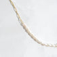 Half Freshwater Pearl & Paperclip Chain Necklace