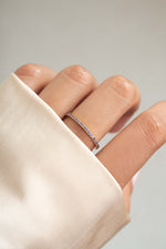 gold amethyst eternity ring model