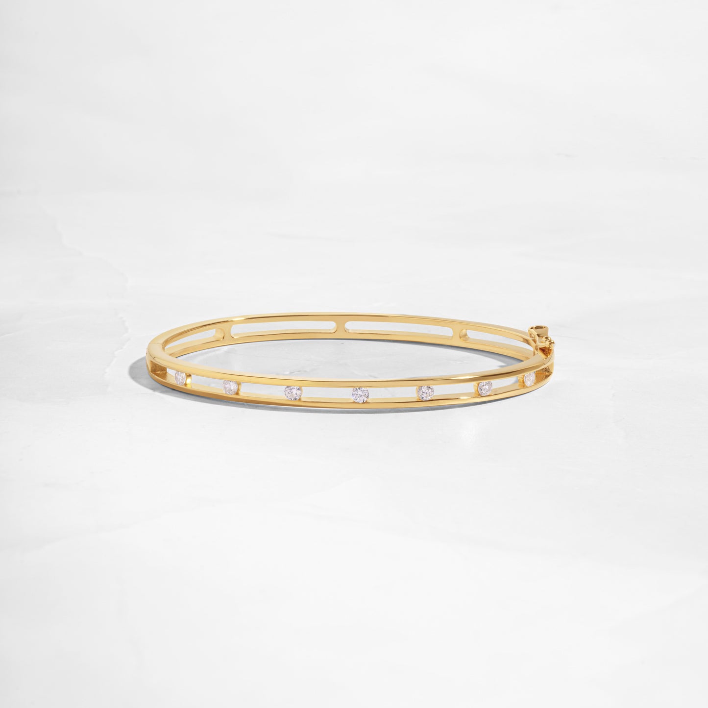 gold bangle bracelet with diamonds