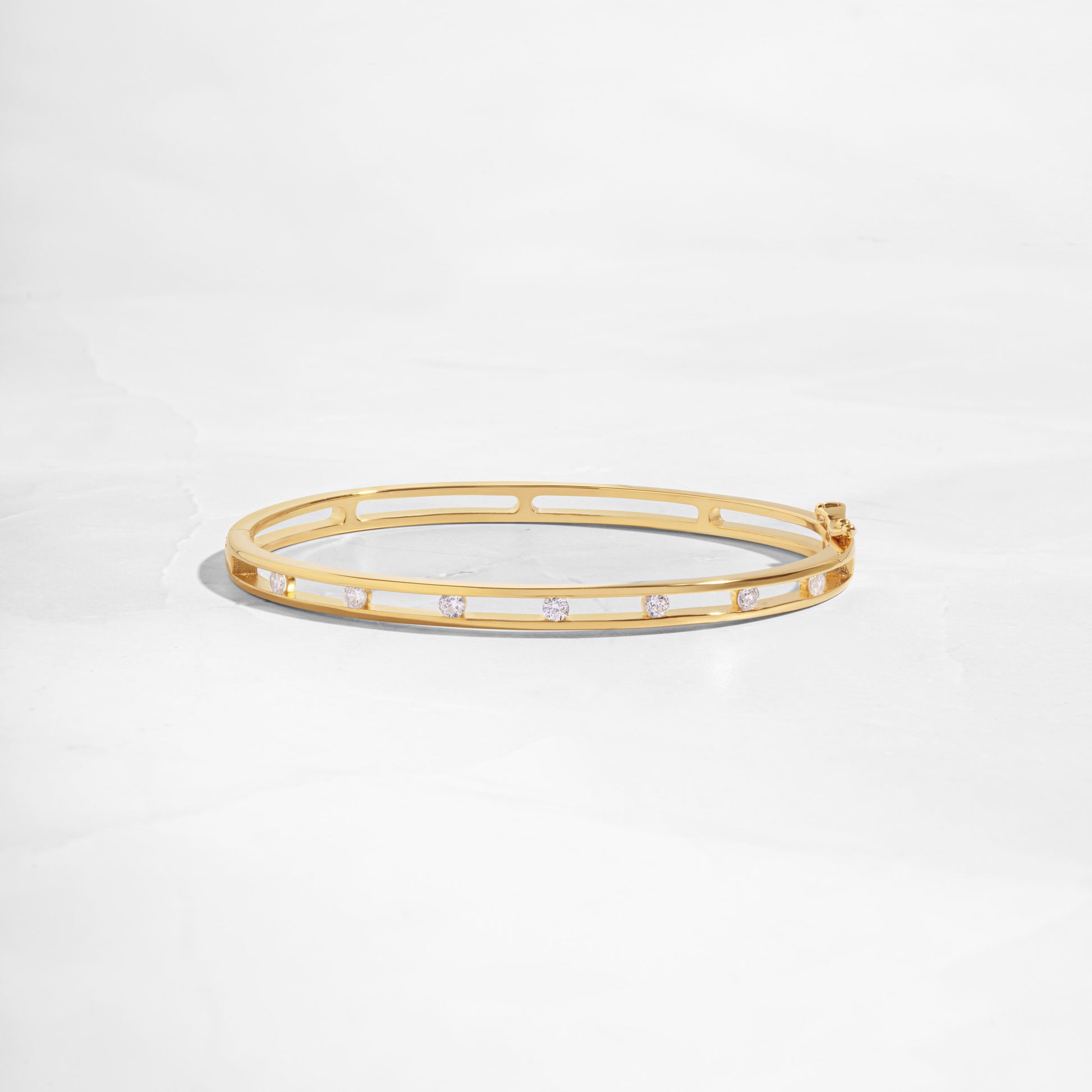 gold bangle bracelet with diamonds