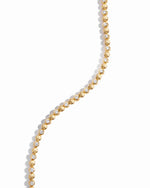 Handmade gift for her gold tennis bracelet with tiny diamonds