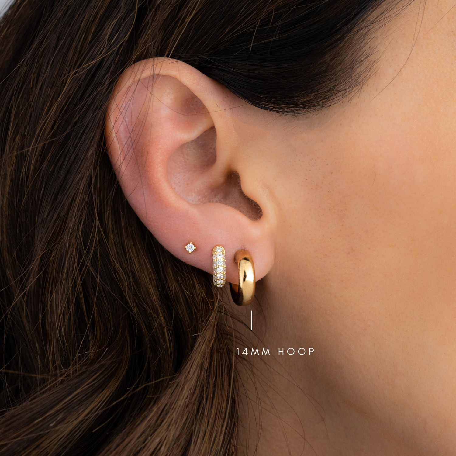 14mm Chunky Tube Hoops