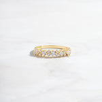 gold cz stacking ring