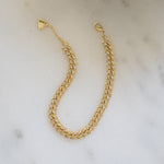 Dainty minimalist cuban chain link bracelet