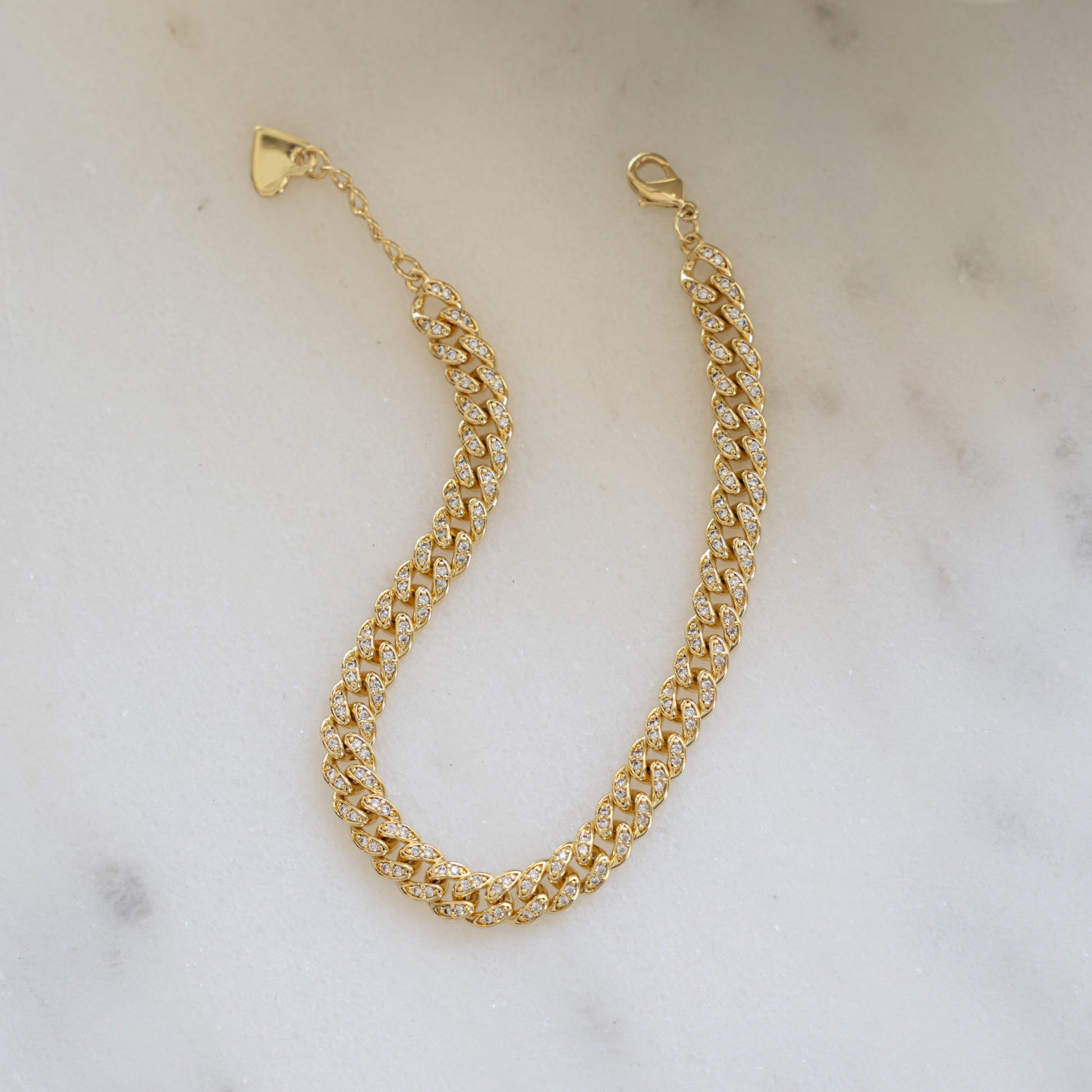 Dainty minimalist cuban chain link bracelet