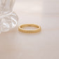 minimalist gold stacking ring