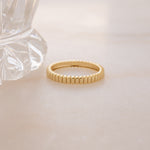 minimalist gold stacking ring
