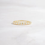 dainty gold cz ring