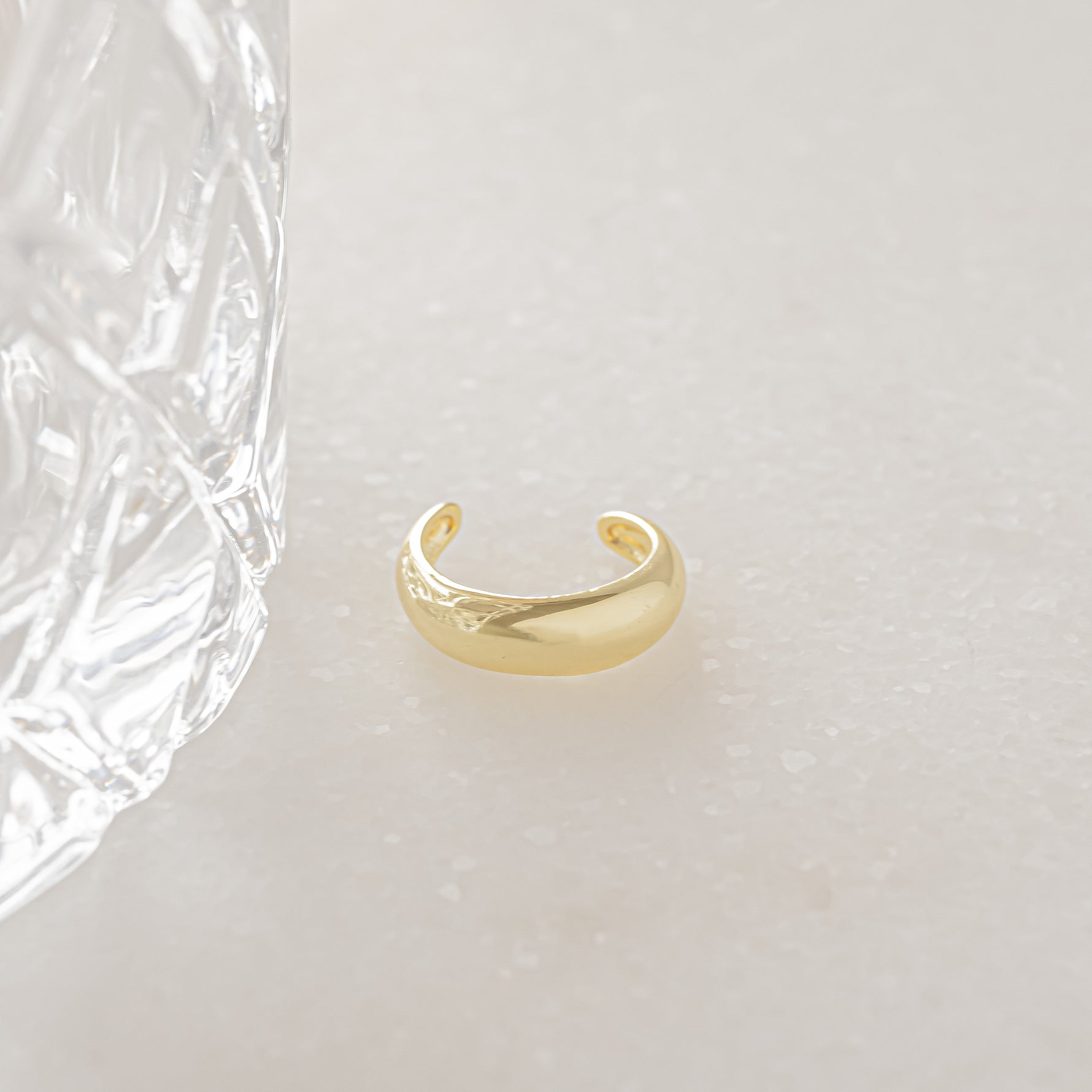 chunky gold ear cuff for an everyday stack