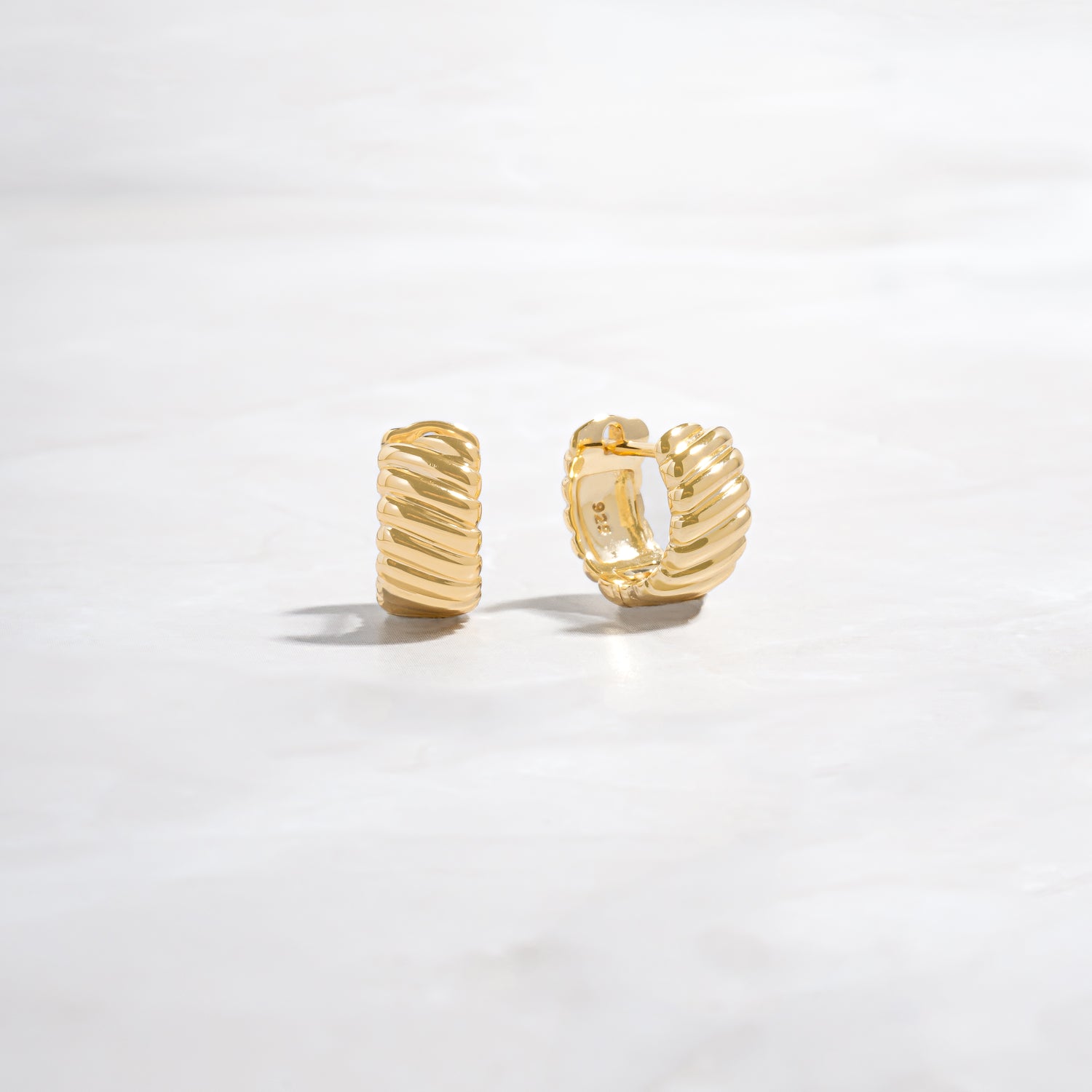 dainty gold huggies