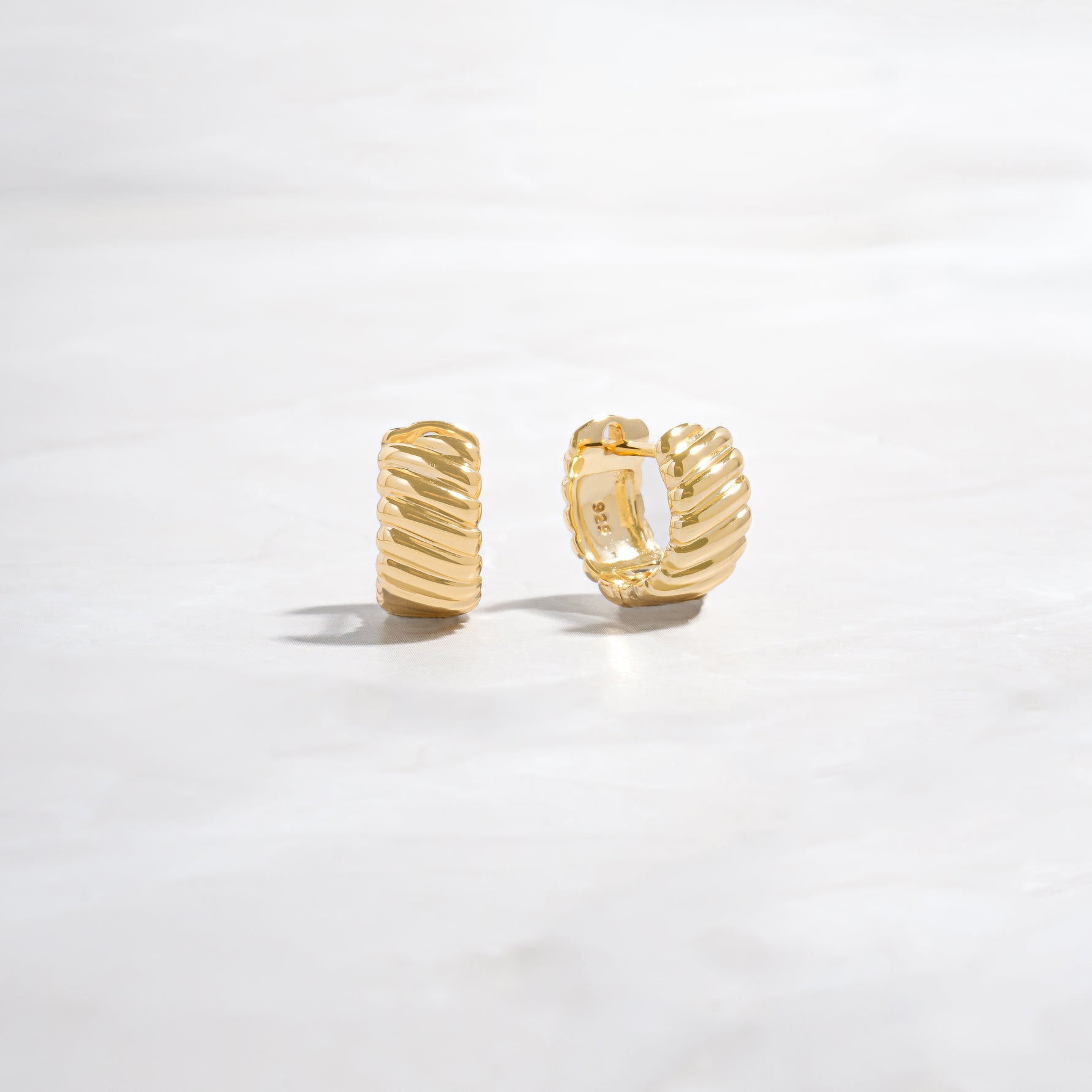 dainty gold huggies