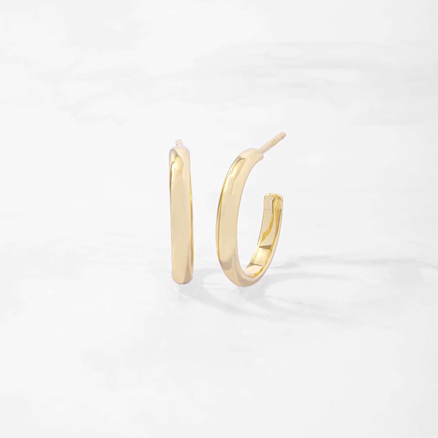 gold hoop earrings