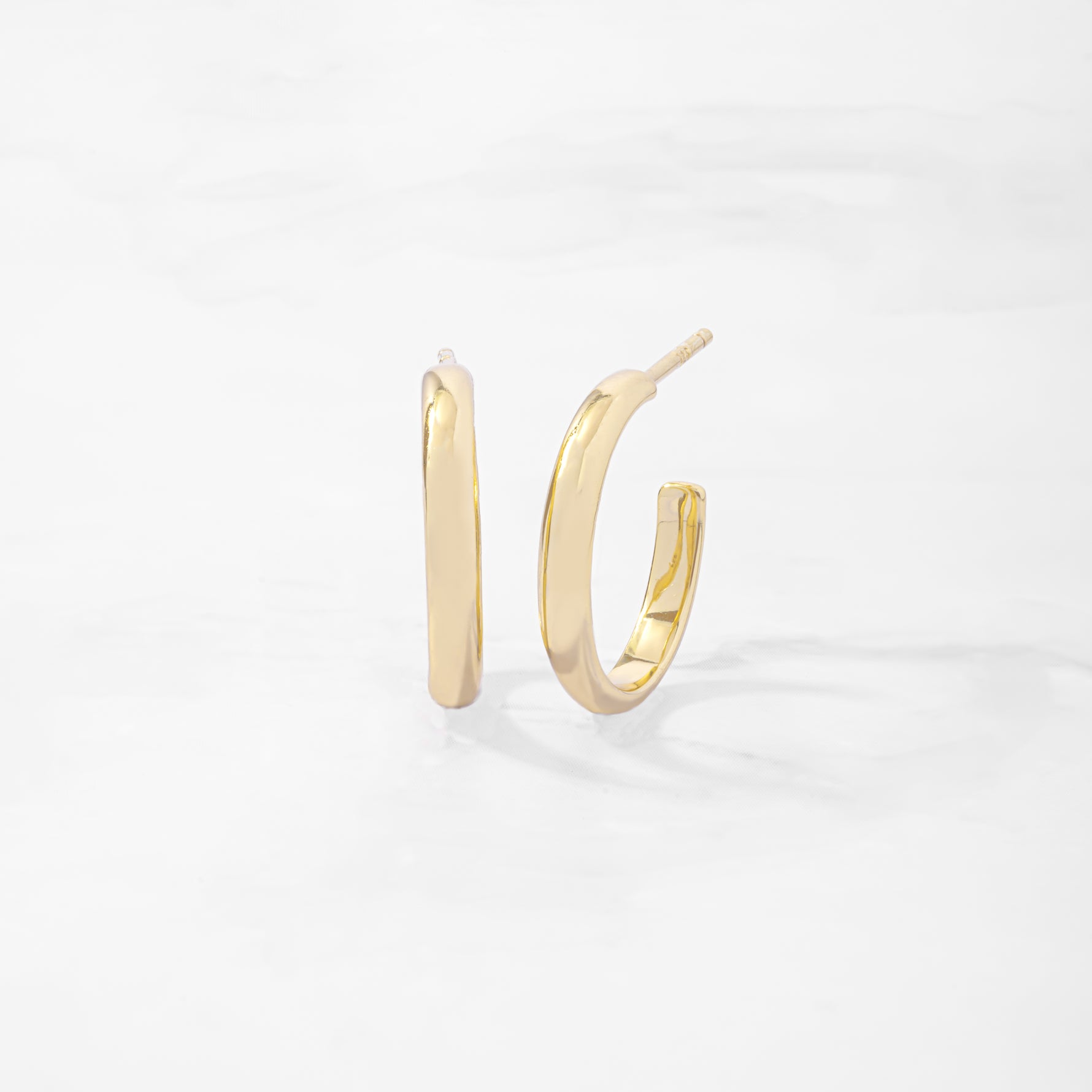 gold hoop earrings