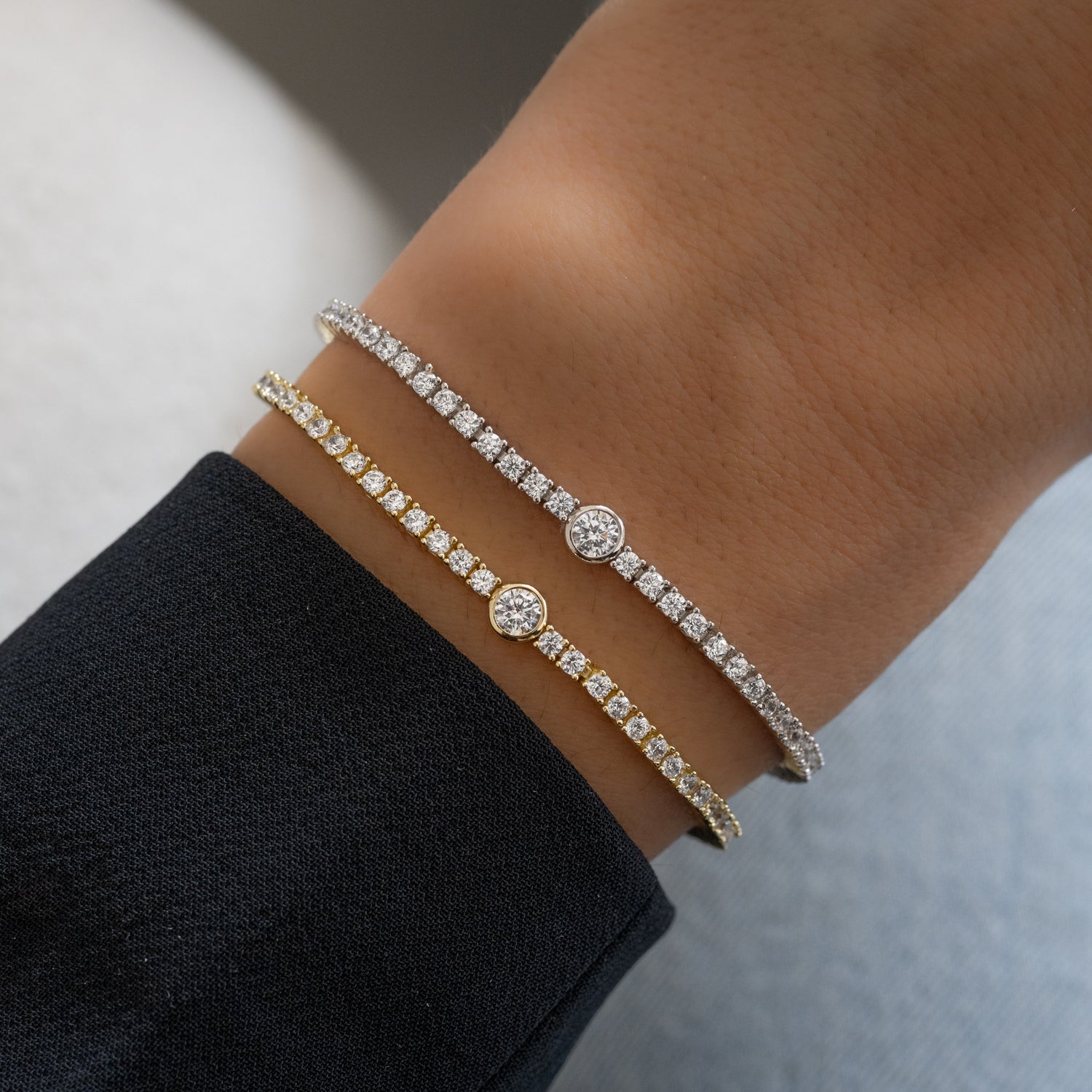 Victoria Round Bezel Tennis Bracelet