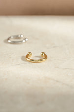 gold plated simple plain ear cuff simple background
