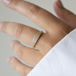 tiny diamond ring gold plated high quality