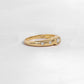 Dainty gold star ring, gift for her, shown on white background