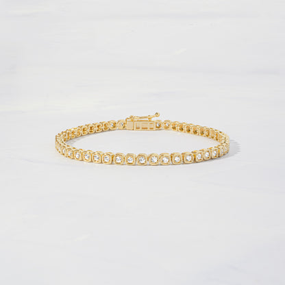 gold tennis bracelet