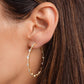 MultiStone Hoop Earrings