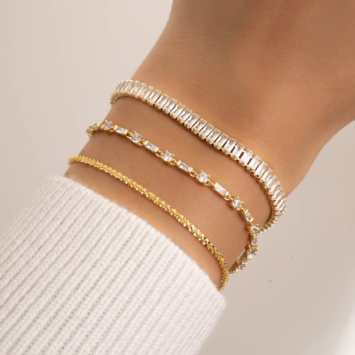 Diamond Cut Chain Bracelet