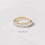 5mm Marquise multi stone ring