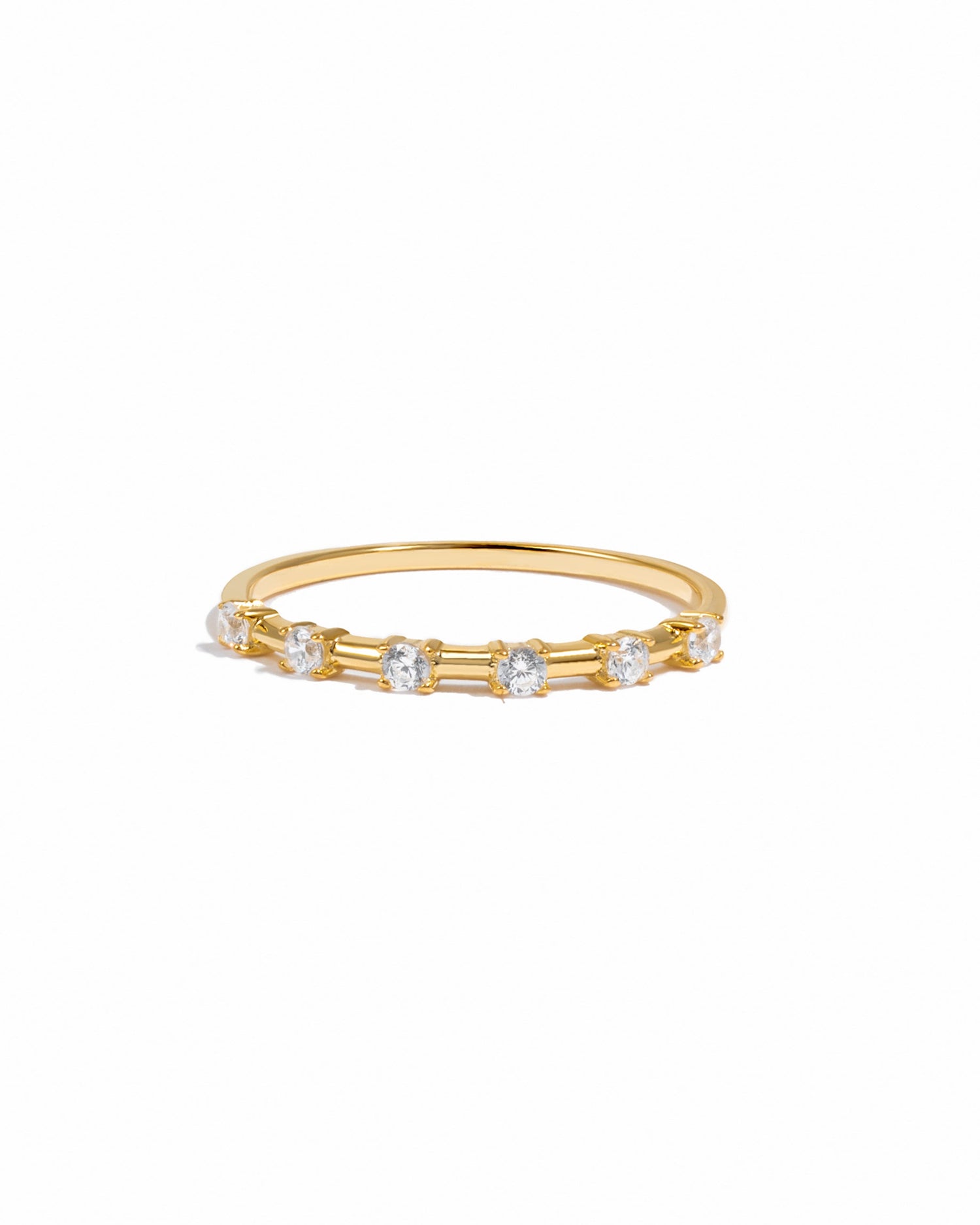 Sami Jewels multi-stone diamond gold ring with sparkling gemstones on a white background.
