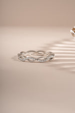 Sterling silver open infinity ring by Sami Jewels, featuring a sleek and minimalist design with an infinity symbol centerpiece.