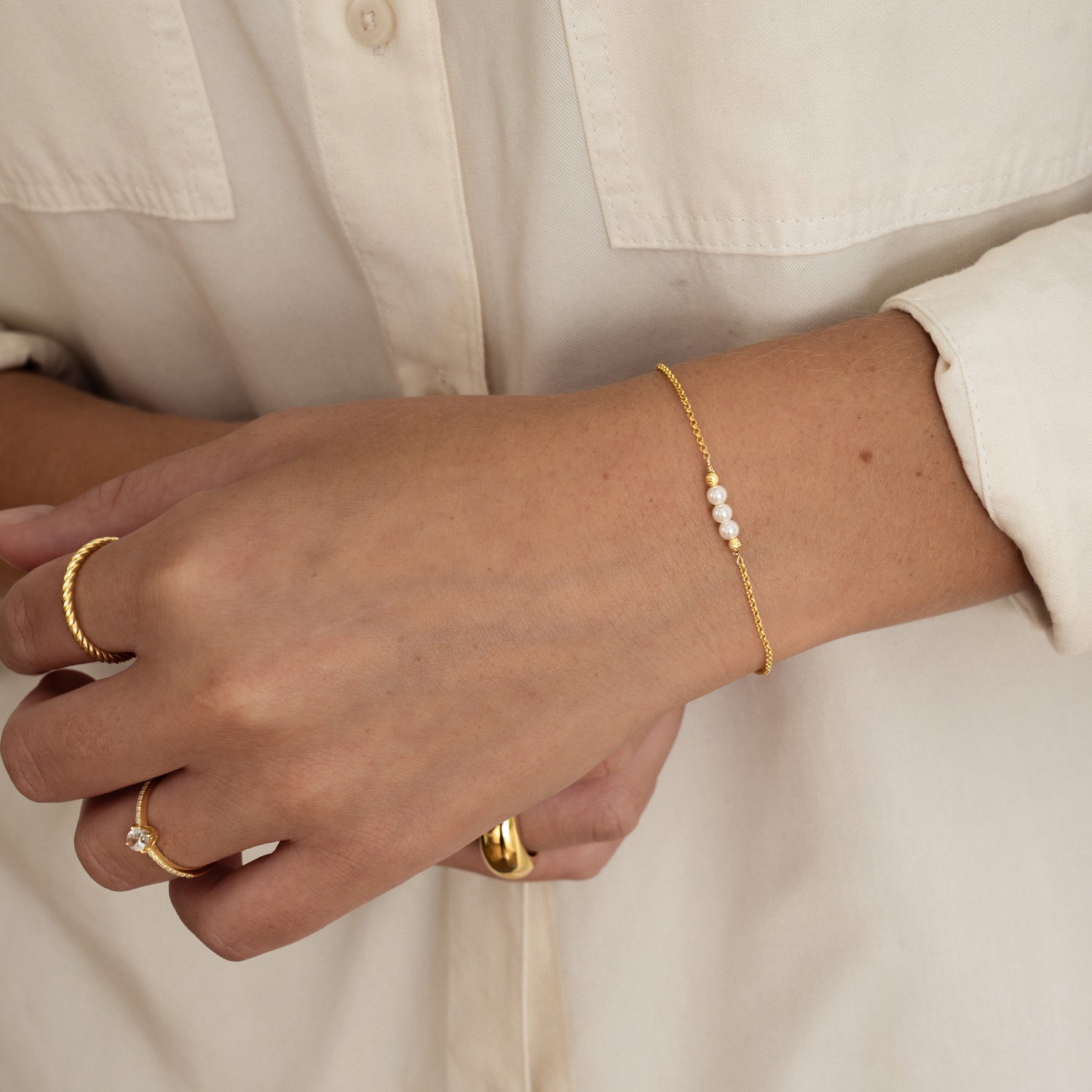 3 Pearl Bracelet