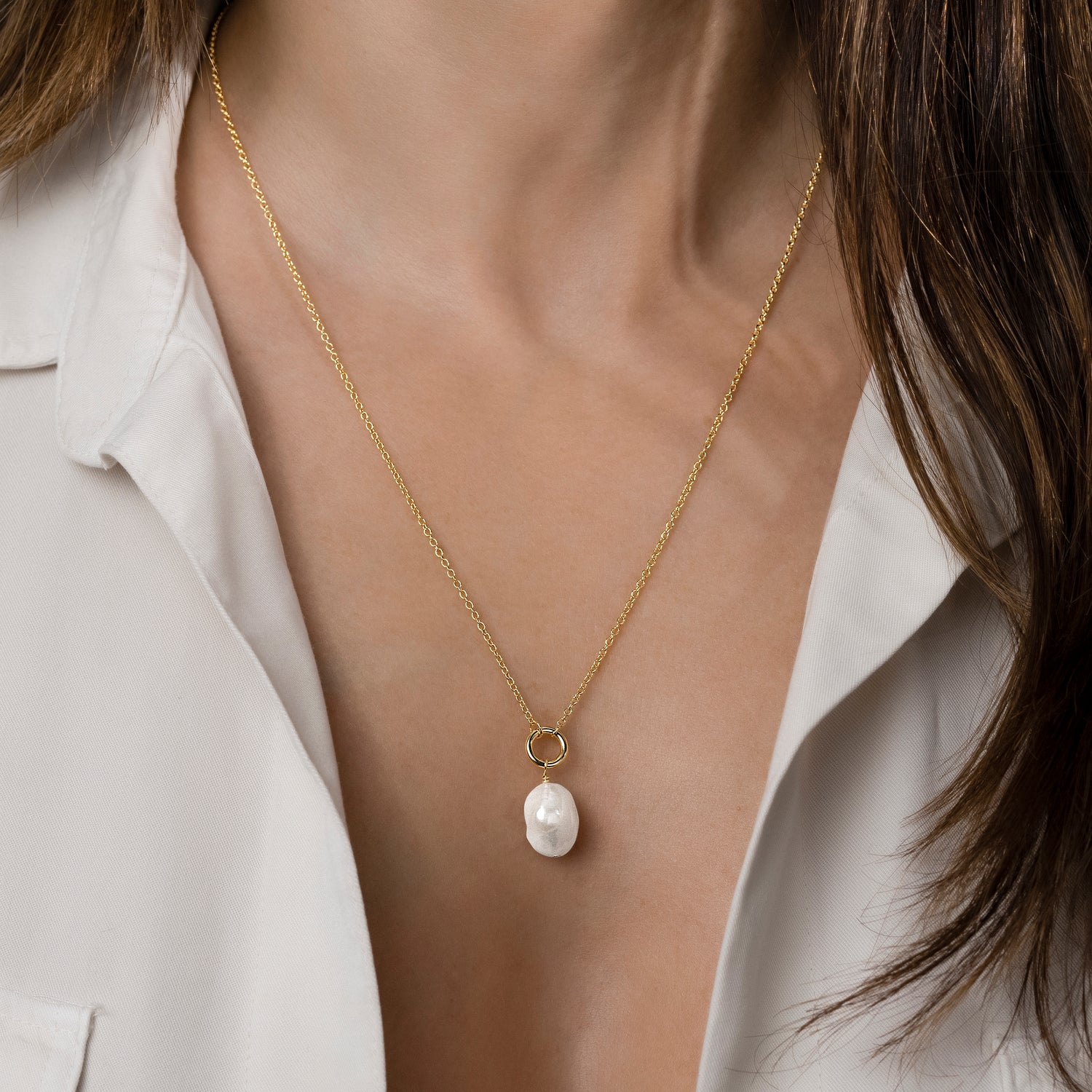 Jessie Freshwater Pearl Pendant Necklace
