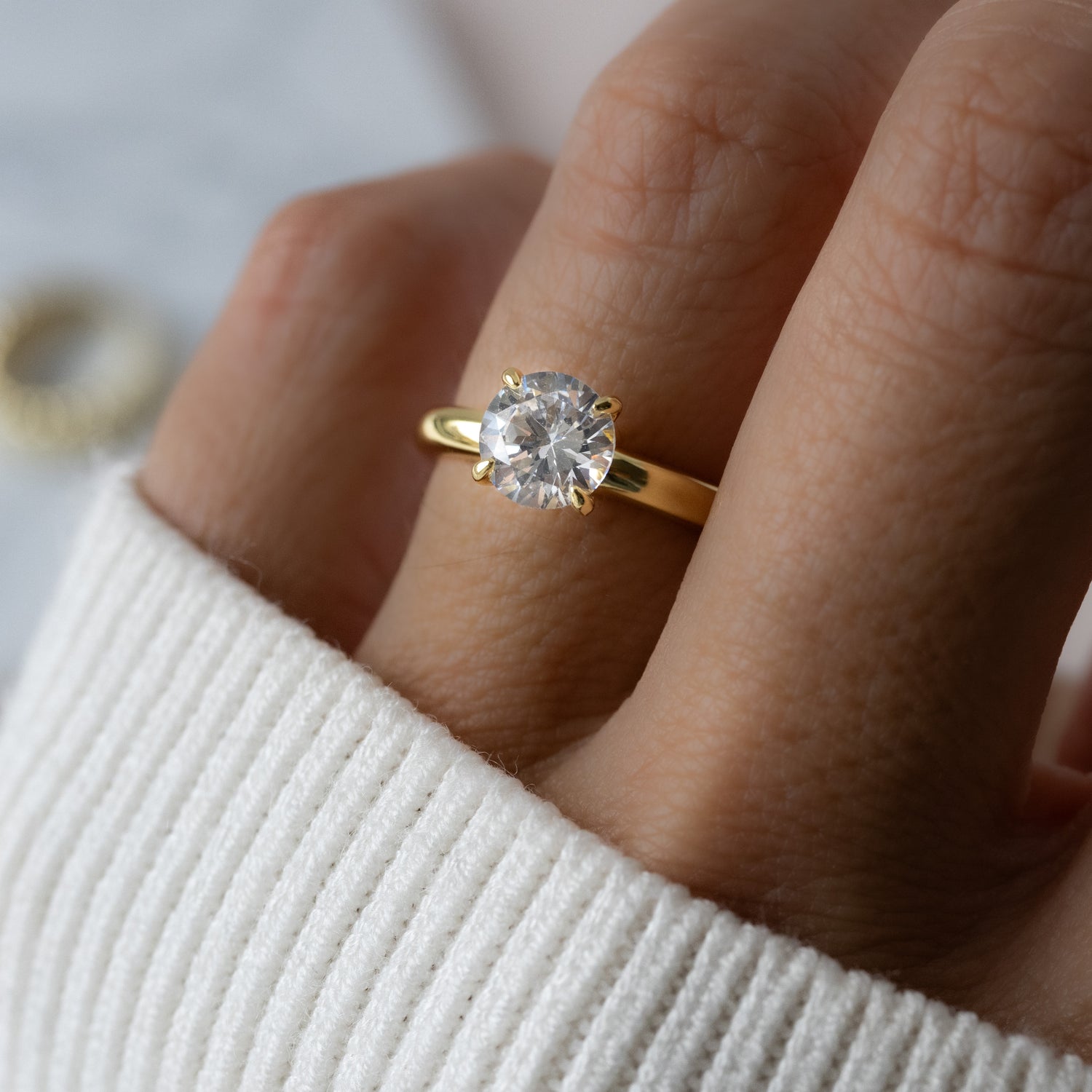 Round Solitaire Ring