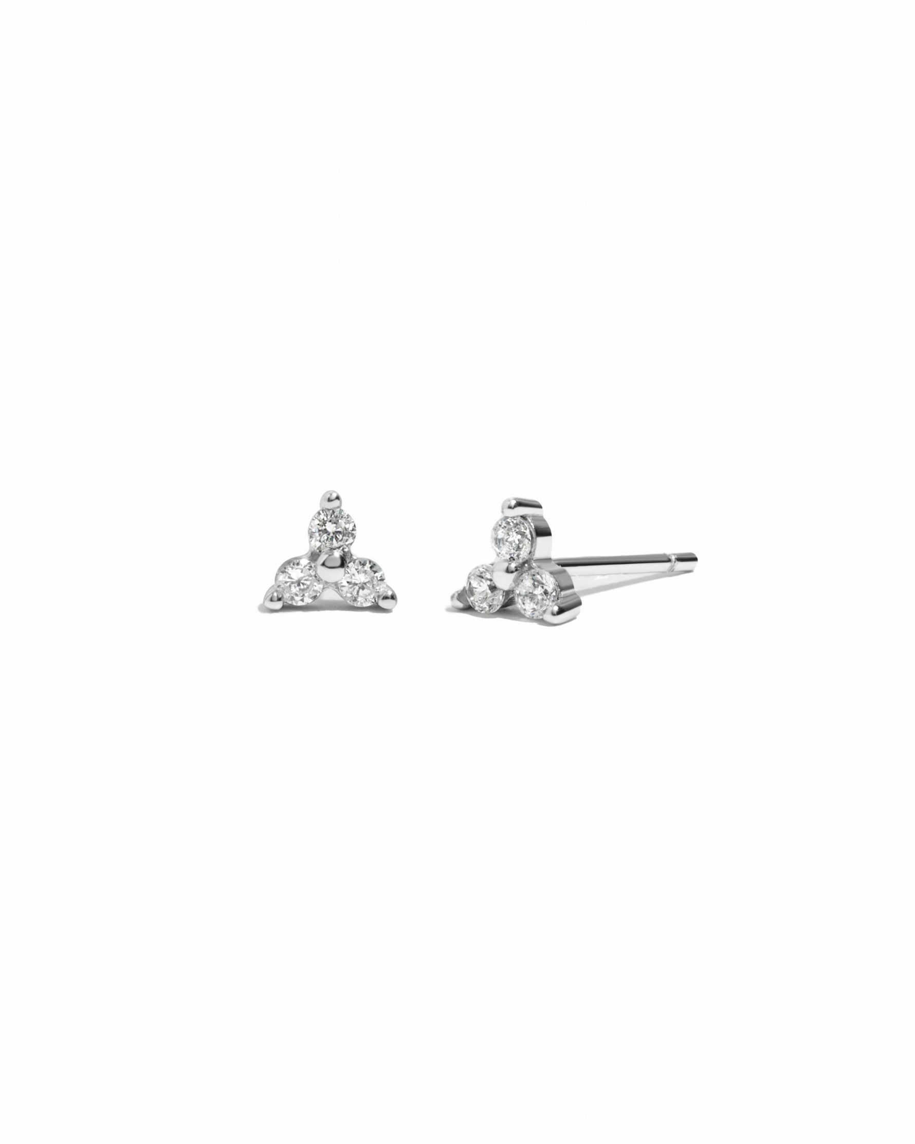 sterling silver cz stud earrings 