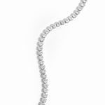 silver tennis chain bracelet