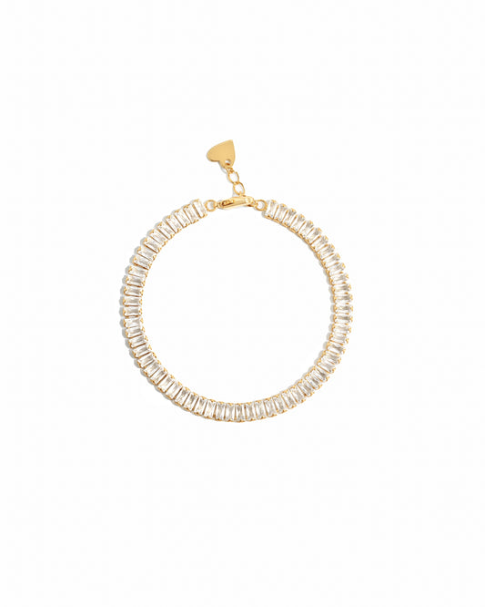 baguette bracelet in gold