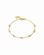 gold beaded ball bracelet