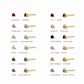3mm Birthstone Stud Earrings