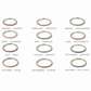 closeup image of gemstone rings featuring all the different birthstones
