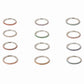 closeup image of thin birthstone eternity rings