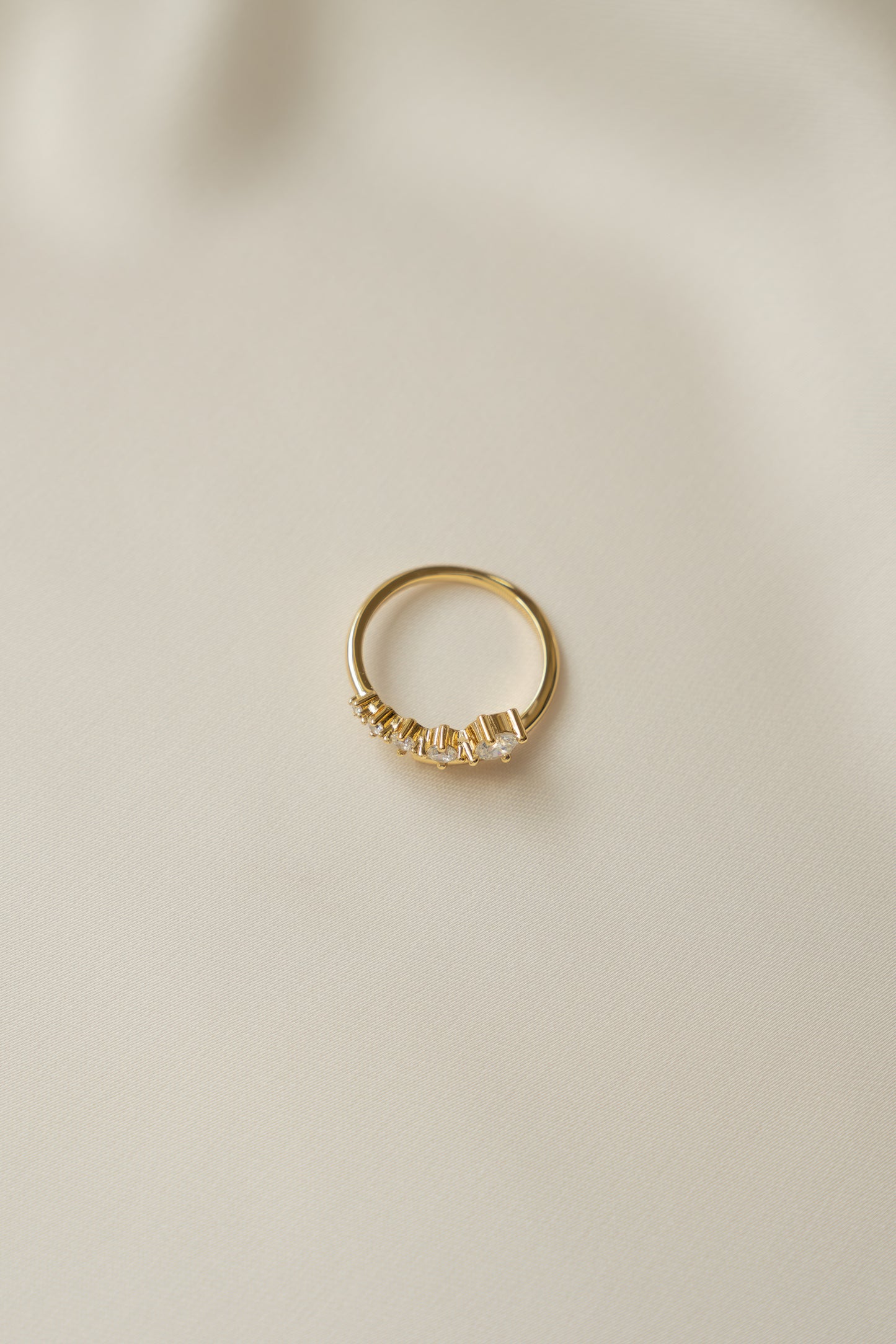 Diamond Bypass Ring
