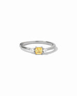 sterling silver gemstone ring